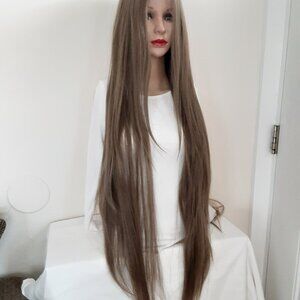 Wig light ash Brown lace front wig 1 parting space over 30''